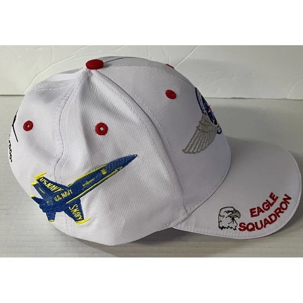 Wings Over Houston Airshow Hat Mens OSFM White Commemorative Air Force B-29 Cap